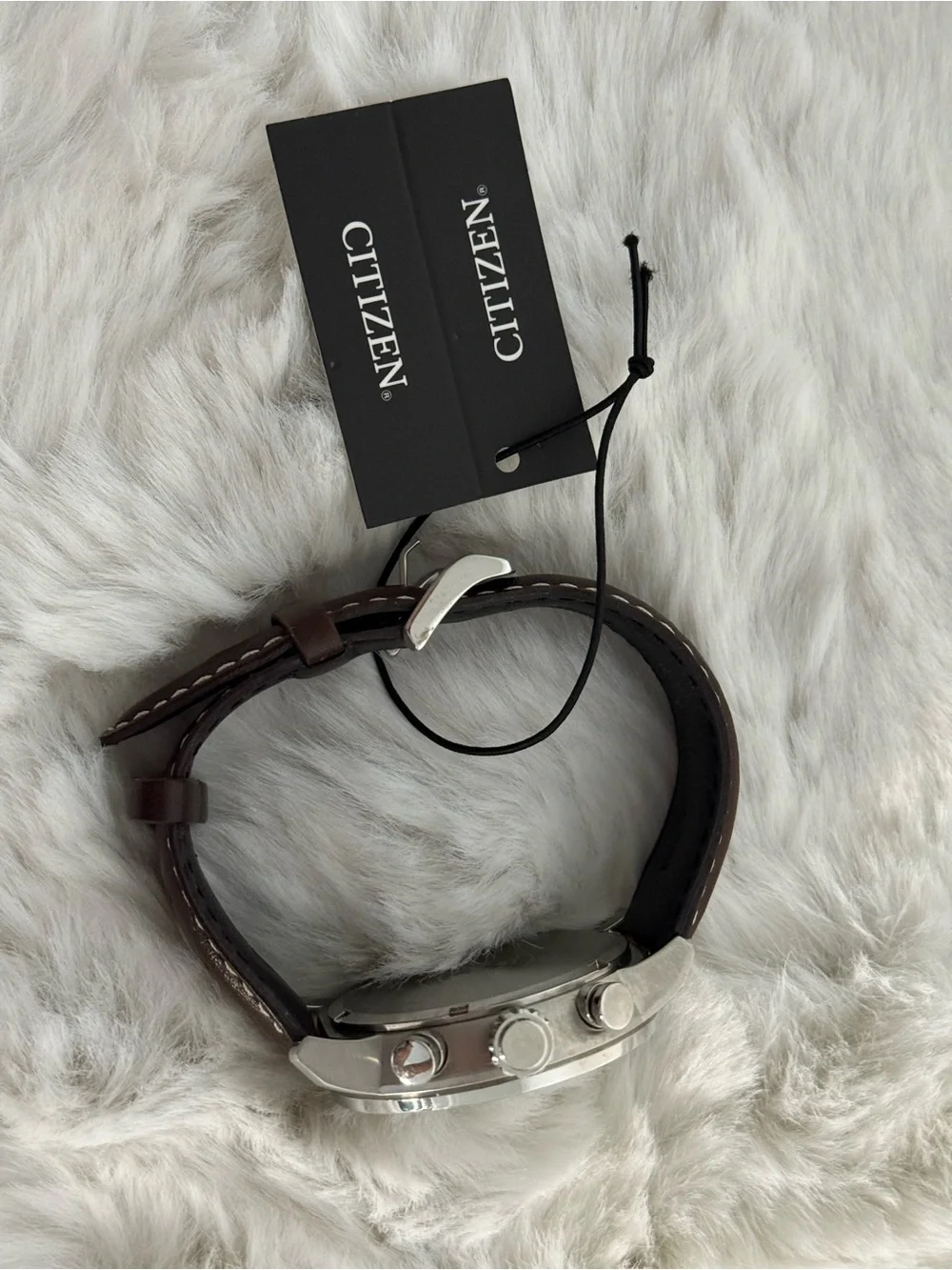 Citizen Brycen Eco-Drive Chronograph CA0649-06X Cream Dial NWT Box